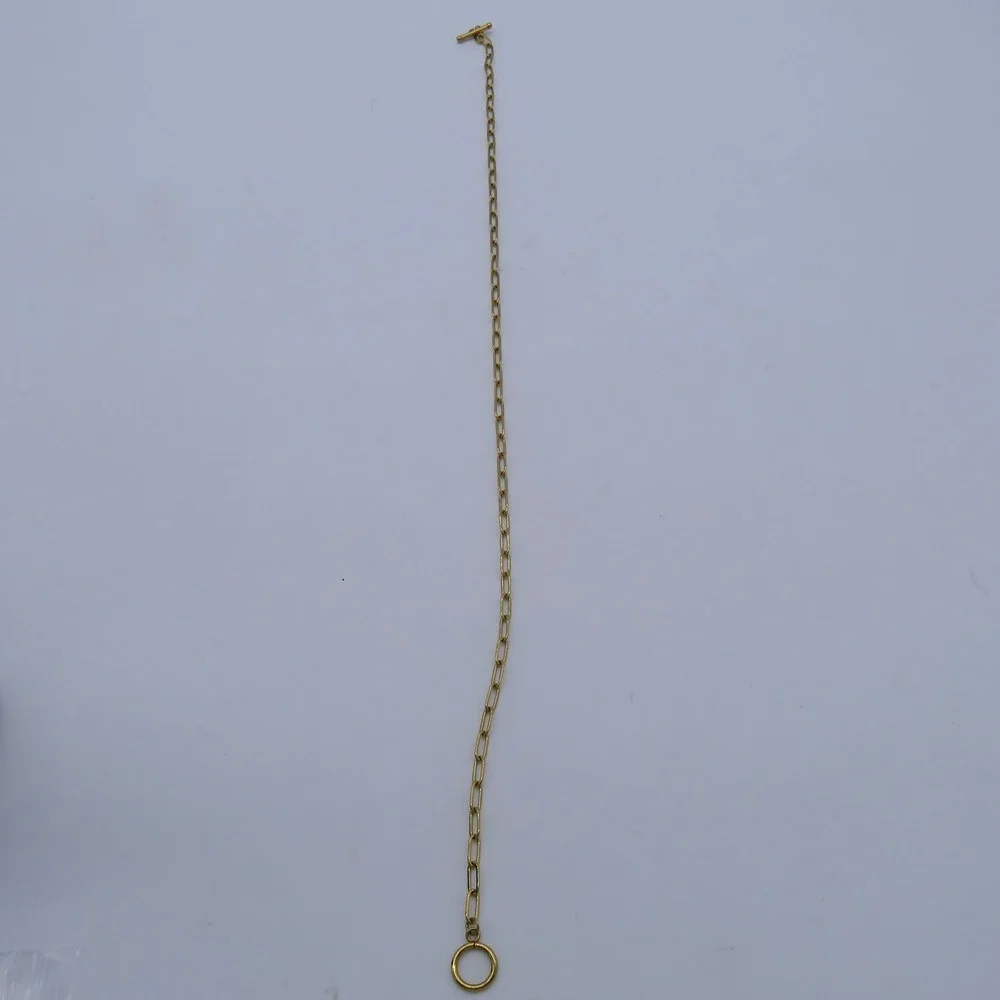 Gold Tone‎ Paperclip Link Chain 128